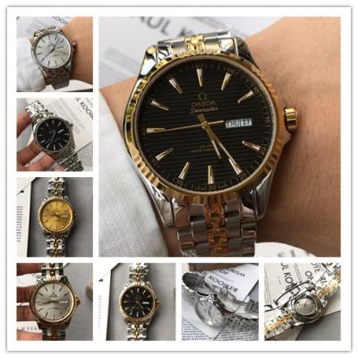 Replica De Ville Japan Miyota 8215 Automatic Movement Mens Watch Black Dial Two Tone Yellow Gold A E93