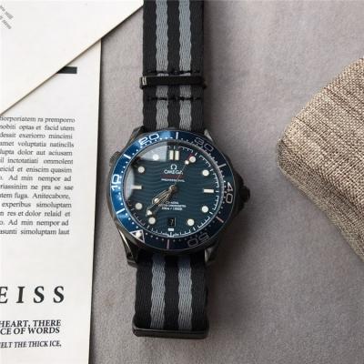 Replica Seamaster A21j Automatic Movement Mens Watch Gray Dial Nylon Strap E96