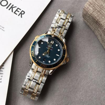 Replica Seamaster A21j Automatic Movement Mens Watch Blue Dial Two Tone Yellow Gold A E102