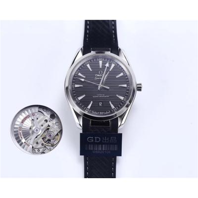 Replica Seamaster Japan Miyota 821A Automatic Movement Mens Watch Black Dial Rubber Strap E117