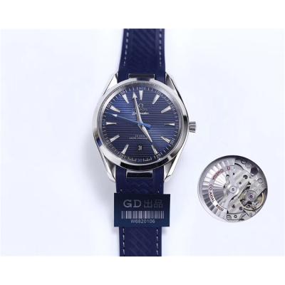 Replica Seamaster Japan Miyota 821A Automatic Movement Mens Watch Black Dial Rubber Strap E117