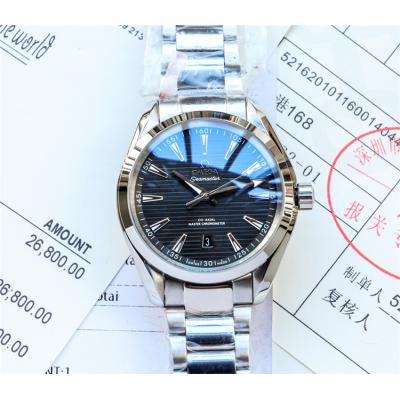 Replica Seamaster A21j Automatic Movement Mens Watch Black Dial Stainless Steel A E121