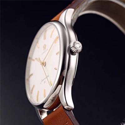 Replica Seamaster A21j Automatic Movement Mens Watch White Dial Leather Strap E128