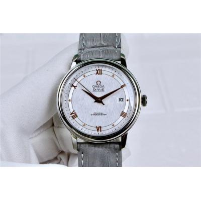 Replica De Ville Japan Miyota 8215 Automatic Movement Mens Watch White Dial Two Tone Yellow Gold E130