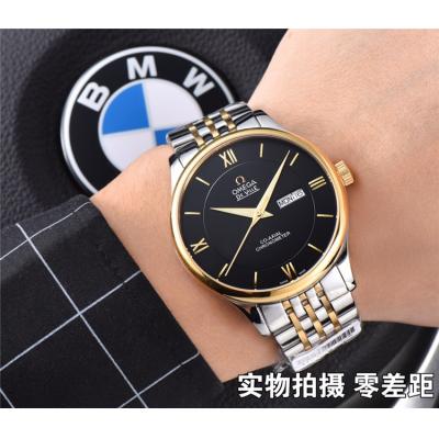 Replica De Ville A21j Automatic Movement Mens Watch Black Dial Stainless Steel A E134