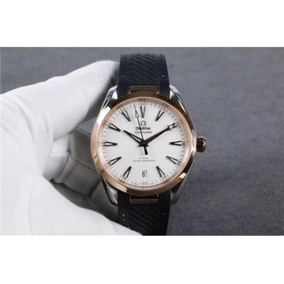 Replica Seamaster 8900 Automatic Movement Mens Watch White Dial Rubber Strap E135