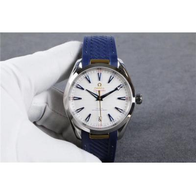 Replica Seamaster 8900 Automatic Movement Mens Watch White Dial Rubber Strap E135