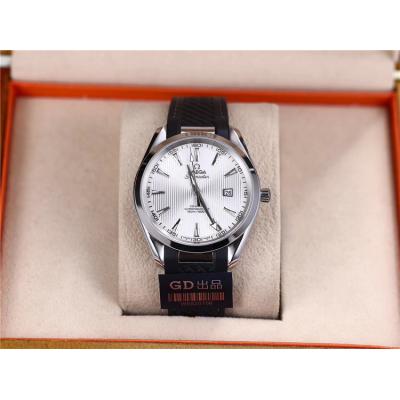 Replica Seamaster Japan Miyota 821A Automatic Movement Mens Watch Silver Dial Rubber Strap A E137