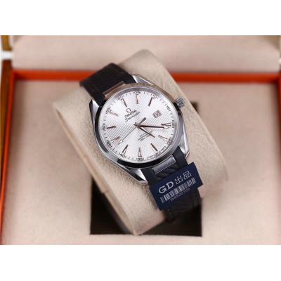 Replica Seamaster Japan Miyota 821A Automatic Movement Mens Watch Silver Dial Rubber Strap A E137