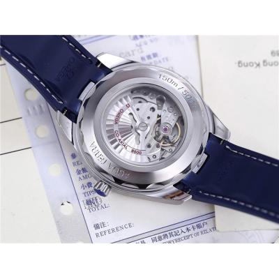 Replica Seamaster Japan Miyota 821A Automatic Movement Mens Watch Blue Dial Rubber Strap B E137