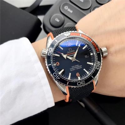 Replica Seamaster A21j Automatic Movement Mens Watch Black Dial Nylon Strap A E140