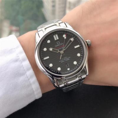 Replica Seamaster A21j Automatic Movement Mens Watch Black Dial Stainless Steel E141