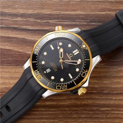 Replica Seamaster Japan Miyota 8215 Automatic Movement Mens Watch Blue Dial Rubber Strap E143