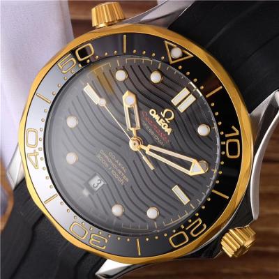 Replica Seamaster Japan Miyota 8215 Automatic Movement Mens Watch Blue Dial Rubber Strap E143