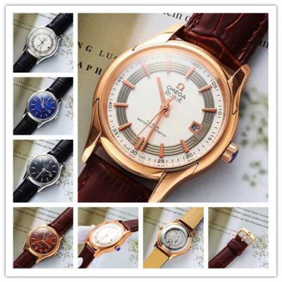 Replica De Ville A21j Automatic Movement Mens Watch Silver Dial Leather Strap B E144