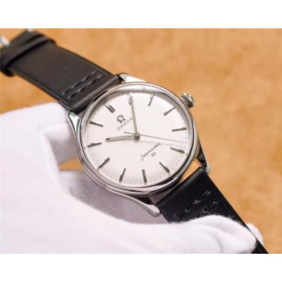 Replica Seamaster A21j Automatic Movement Mens Watch White Dial Leather Strap E149