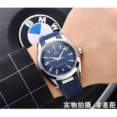 Replica Seamaster A21j Automatic Movement Mens Watch Blue Dial Rubber Strap E150