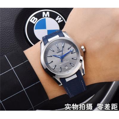 Replica Seamaster A21j Automatic Movement Mens Watch Blue Dial Rubber Strap E150