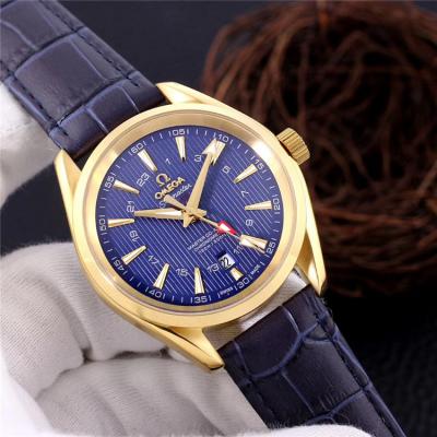 Replica Seamaster A21j Automatic Movement Mens Watch Black Dial Yellow Gold B E163