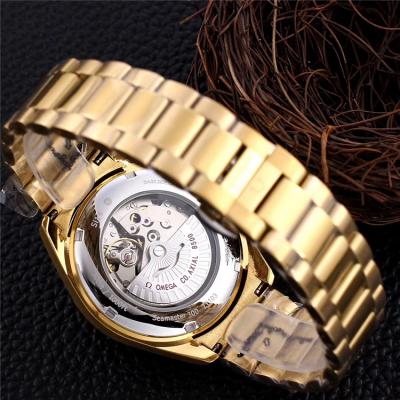 Replica Seamaster A21j Automatic Movement Mens Watch Black Dial Yellow Gold B E163