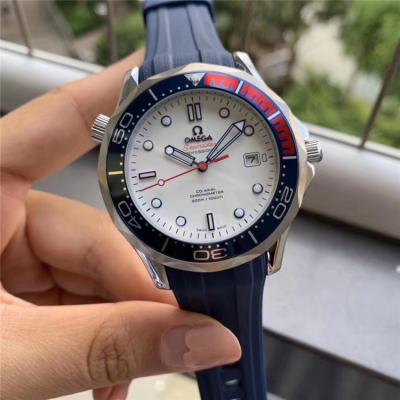 Replica Seamaster A21j Automatic Movement Mens Watch Blue Dial Rubber Strap B E168