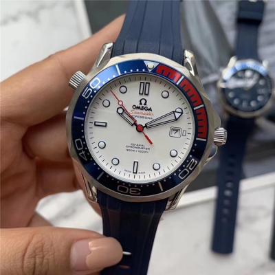 Replica Seamaster A21j Automatic Movement Mens Watch Blue Dial Rubber Strap B E168