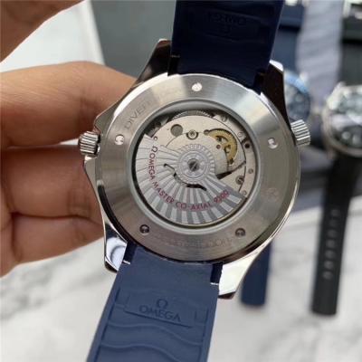 Replica Seamaster A21j Automatic Movement Mens Watch Blue Dial Rubber Strap B E168