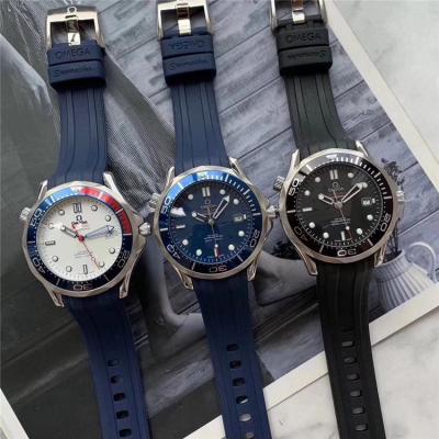 Replica Seamaster A21j Automatic Movement Mens Watch Blue Dial Rubber Strap B E168