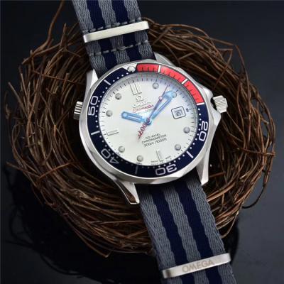 Replica Seamaster A21j Automatic Movement Mens Watch White Dial Nylon Strap E173