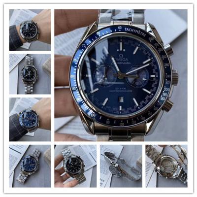 Replica Speedmaster A21j Automatic Movement Mens Watch Blue Dial Stainless Steel E179