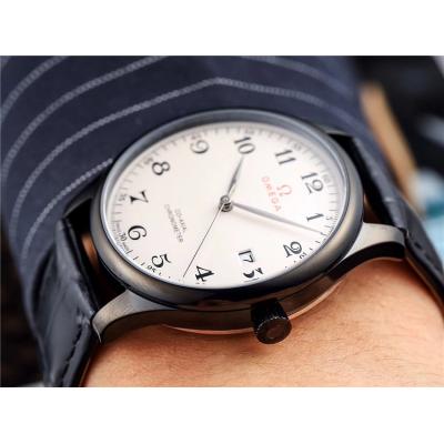 Replica De Ville A21j Automatic Movement Mens Watch Black Dial Leather Strap A E197