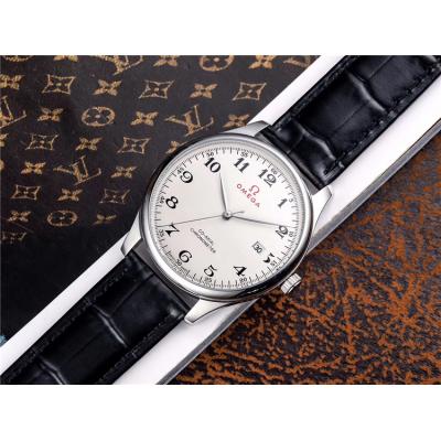 Replica De Ville A21j Automatic Movement Mens Watch Black Dial Leather Strap A E197