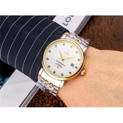 Replica Constellation A21j Automatic Movement Mens Watch Black Dial Stainless Steel B E199