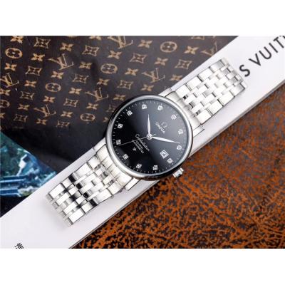 Replica Constellation A21j Automatic Movement Mens Watch Black Dial Stainless Steel B E199