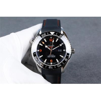 Replica Seamaster A21j Automatic Movement Mens Watch Black Dial Rubber Strap A E208