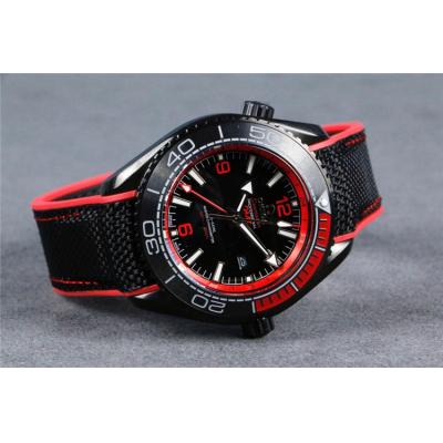 Replica Seamaster A21j Automatic Movement Mens Watch Black Dial Nylon Rubber Strap B E208