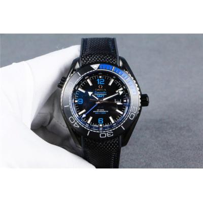 Replica Seamaster A21j Automatic Movement Mens Watch Black Dial Nylon Rubber Strap B E208