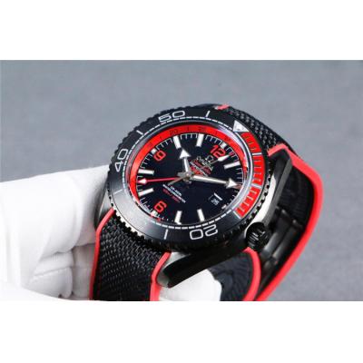 Replica Seamaster A21j Automatic Movement Mens Watch Black Dial Nylon Rubber Strap B E208