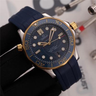 Replica Seamaster A21j Automatic Movement Mens Watch Black Dial Rubber Strap C E216