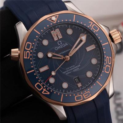 Replica Seamaster A21j Automatic Movement Mens Watch Black Dial Rubber Strap C E216