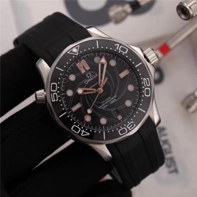 Replica Seamaster A21j Automatic Movement Mens Watch Blue Dial Rubber Strap D E216