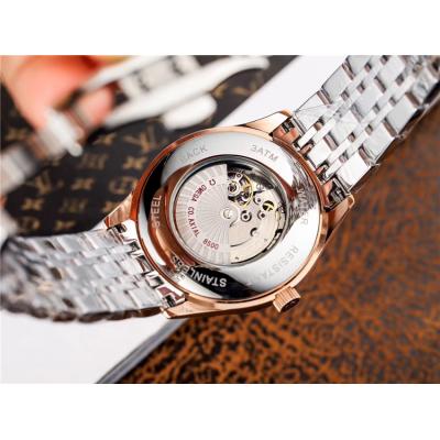 Replica De Ville A21j Automatic Movement Mens Watch Silver Dial Two Tone Rose Gold B E218