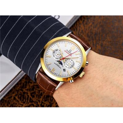 Replica Seamaster A21j Automatic Movement Mens Watch Black Dial Two Tone Yellow Gold E219