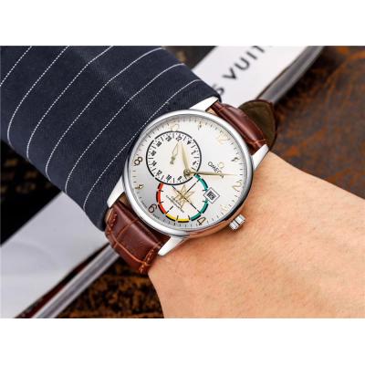 Replica Specialities A21j Automatic Movement Mens Watch Black Dial Leather Strap A E224