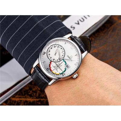 Replica Specialities A21j Automatic Movement Mens Watch Black Dial Leather Strap A E224