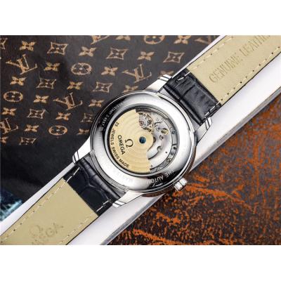 Replica Specialities A21j Automatic Movement Mens Watch Black Dial Leather Strap A E224