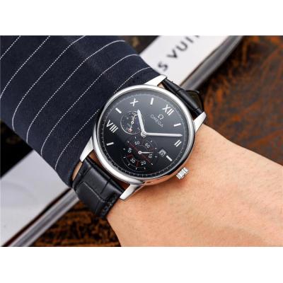 Replica Specialities A21j Automatic Movement Mens Watch Silver Dial Leather Strap A E225