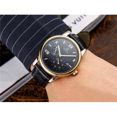 Replica Specialities A21j Automatic Movement Mens Watch Silver Dial Leather Strap A E225