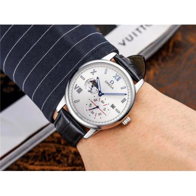 Replica Specialities A21j Automatic Movement Mens Watch Silver Dial Leather Strap A E225