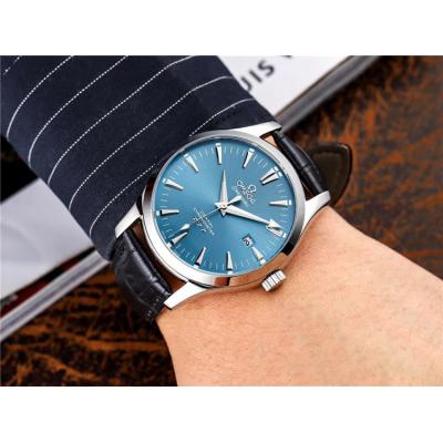 Replica Seamaster A21j Automatic Movement Mens Watch White Dial Leather Strap A E226